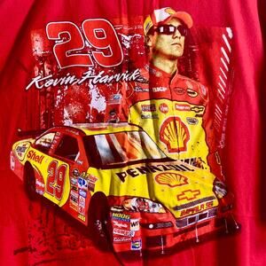 vintage Y2K early 2000s NASCAR RACING PENNZOIL SHELL KEVIN HARVICK tee shirt 3XL